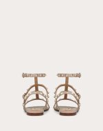 ROCKSTUD FLAT CALFSKIN SANDAL WITH STRAPS - Image 4